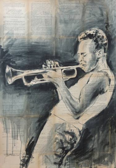 Original Figurative Music Drawings by Pitru Marius