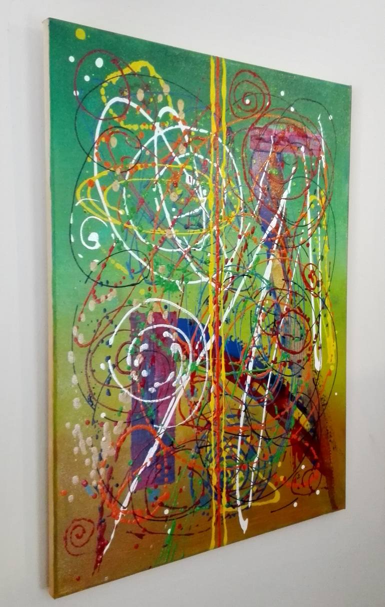 Original Conceptual Abstract Painting by Dermot Daly