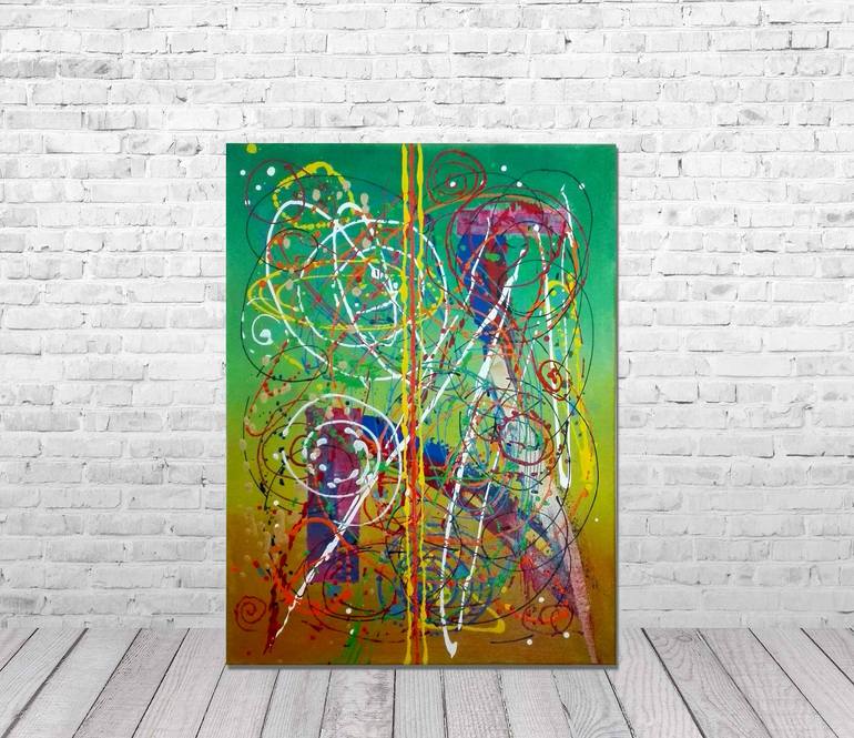 Original Conceptual Abstract Painting by Dermot Daly