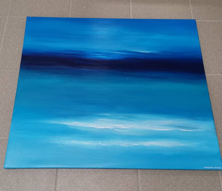 Original Abstract Seascape Painting by Anastasia Gehring
