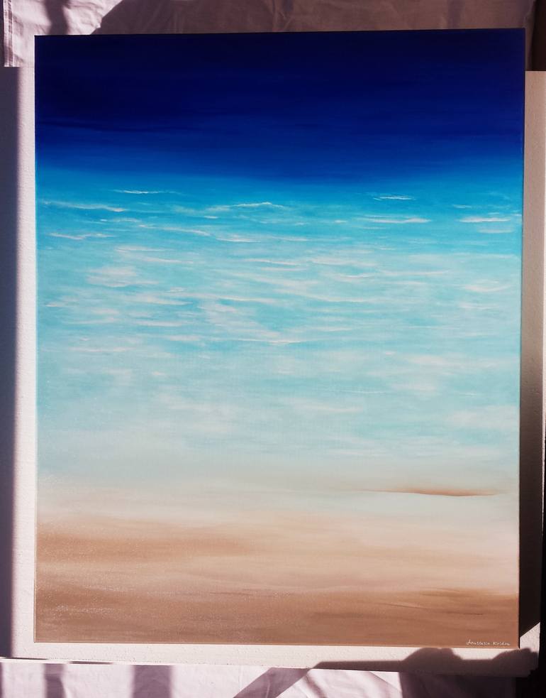 Original Beach Painting by Anastasia Gehring