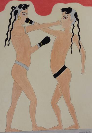 Original Figurative Classical Mythology Drawings by Anastasia Gehring