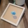 Delfini beach in white wood frame