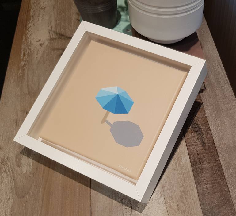 Original Art Deco Beach Painting by Anastasia Gehring