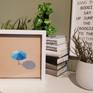 Delfini beach in white wood frame