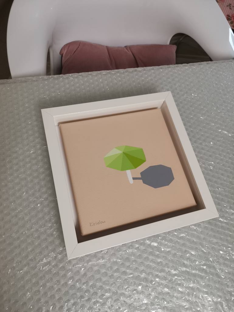 Original Art Deco Beach Painting by Anastasia Gehring