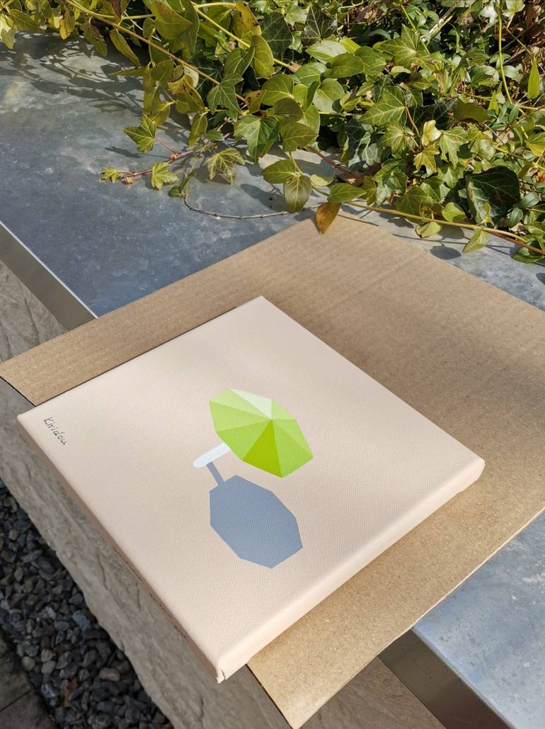 Original Art Deco Beach Painting by Anastasia Gehring