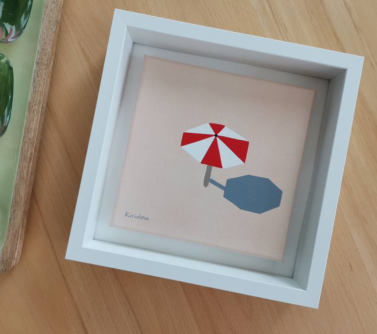 Original Art Deco Beach Painting by Anastasia Gehring