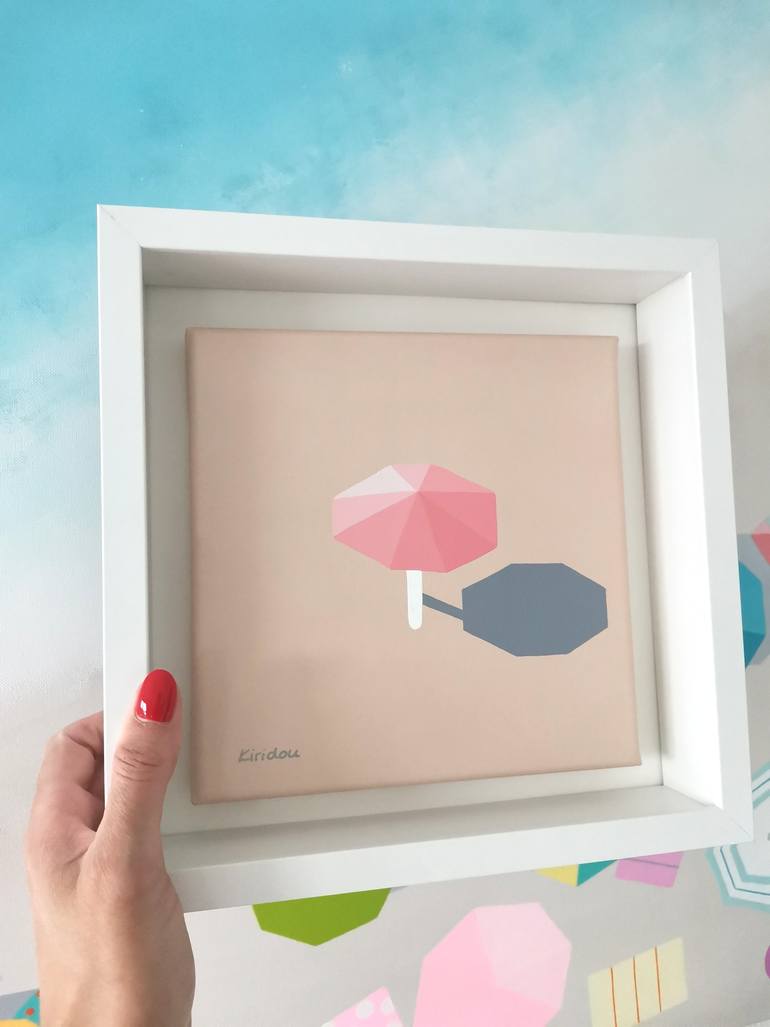 Original Art Deco Beach Painting by Anastasia Gehring