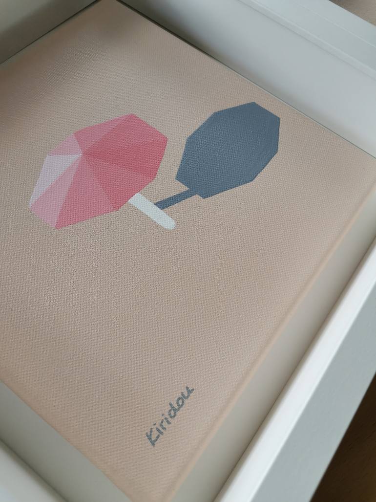 Original Art Deco Beach Painting by Anastasia Gehring