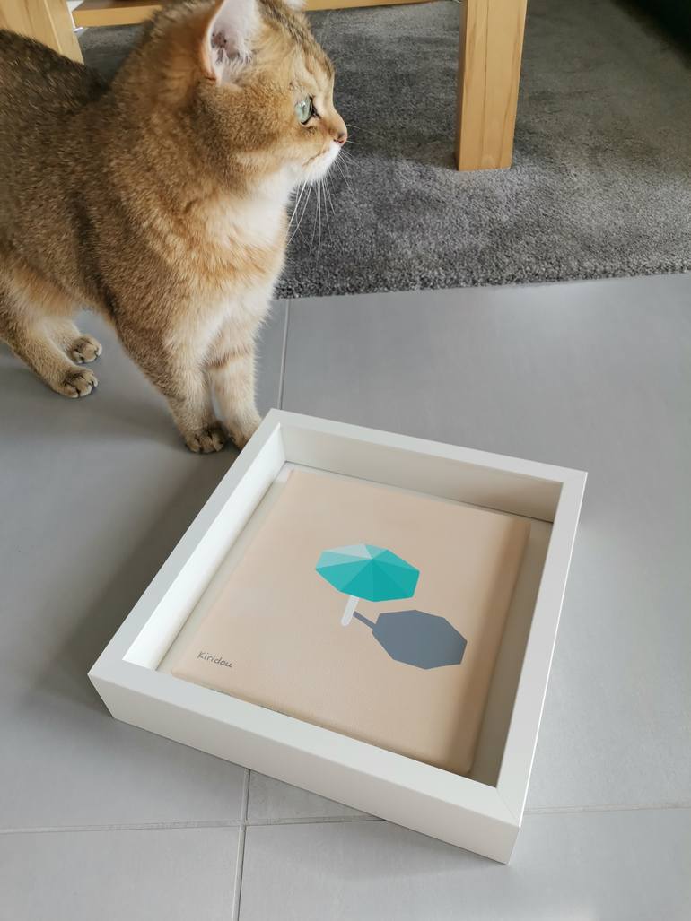 Original Art Deco Beach Painting by Anastasia Gehring