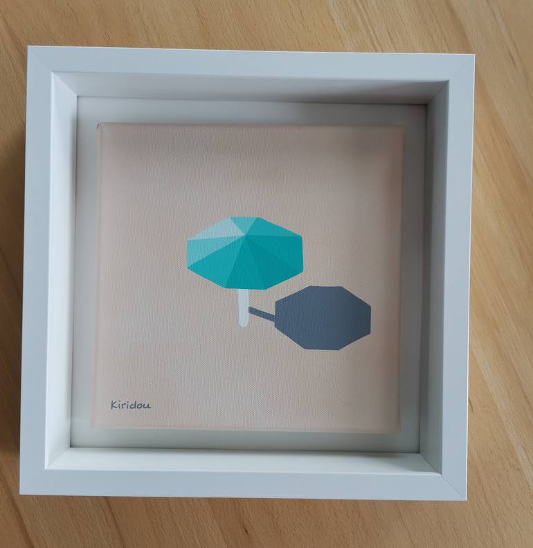 Original Art Deco Beach Painting by Anastasia Gehring