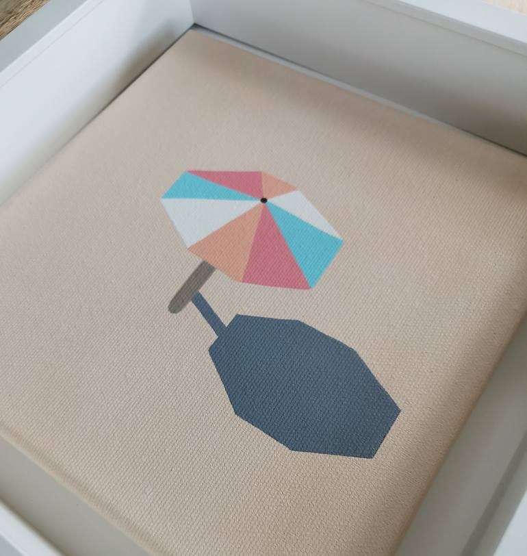 Original Art Deco Beach Painting by Anastasia Gehring