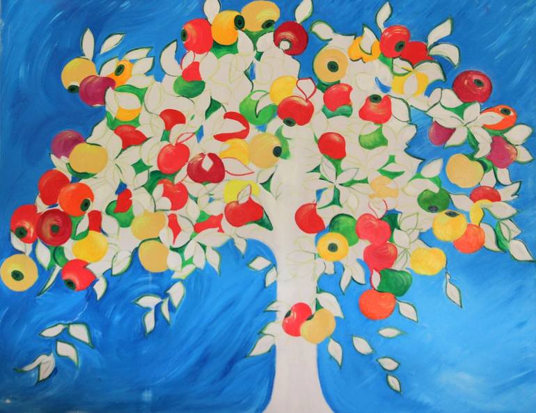 The Tree of Life Painting by Vesna Kamenšek | Saatchi Art