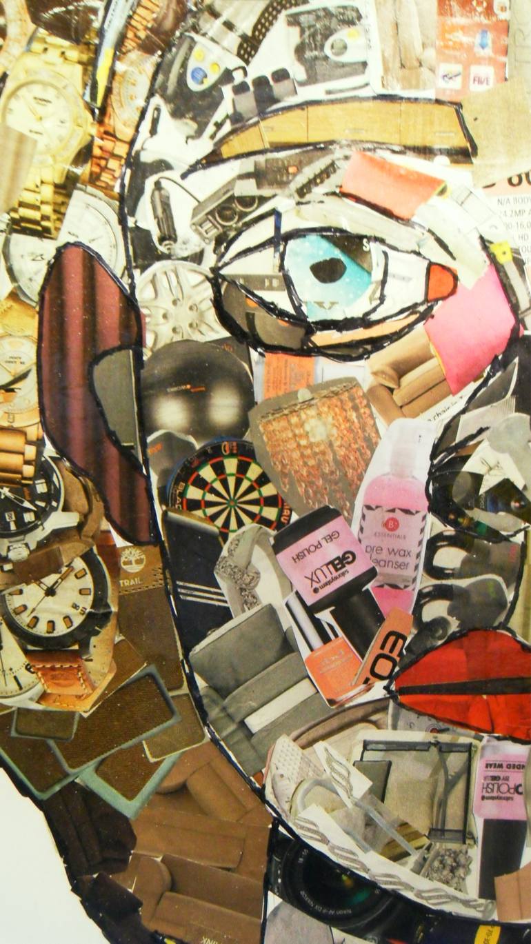 Original Conceptual Time Collage by Rebecca Oxley