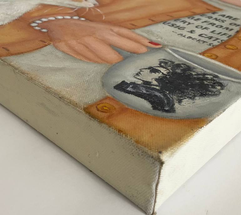 Original Contemporary Cats Painting by René Hein