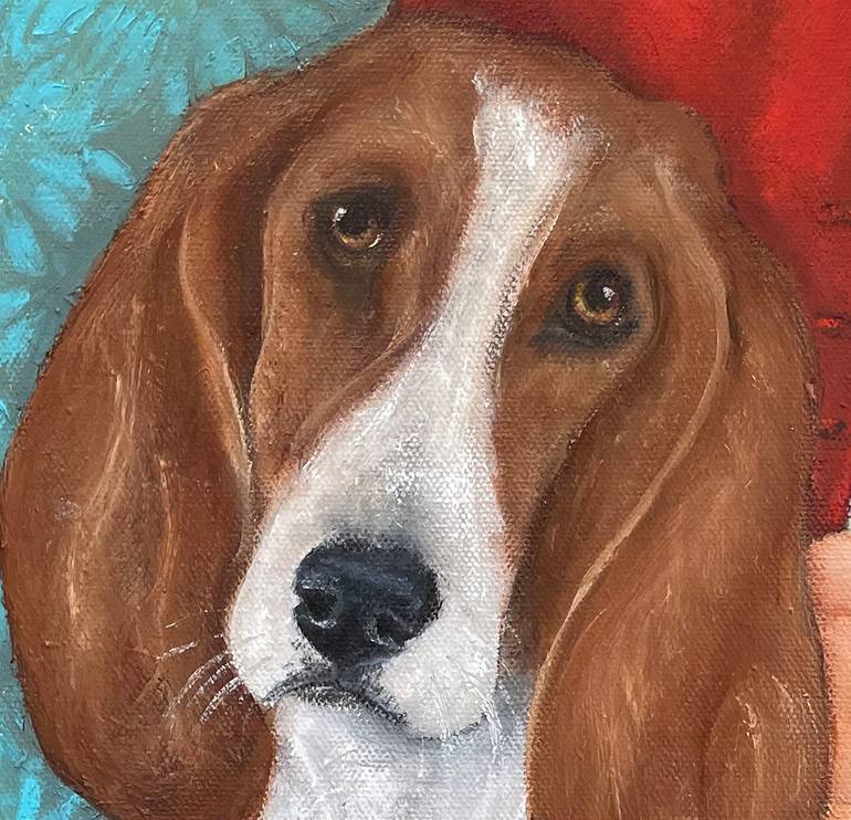 Original Contemporary Dogs Painting by René Hein