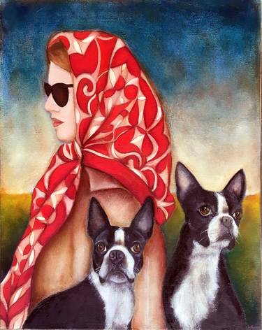 Original Dogs Paintings by René Hein