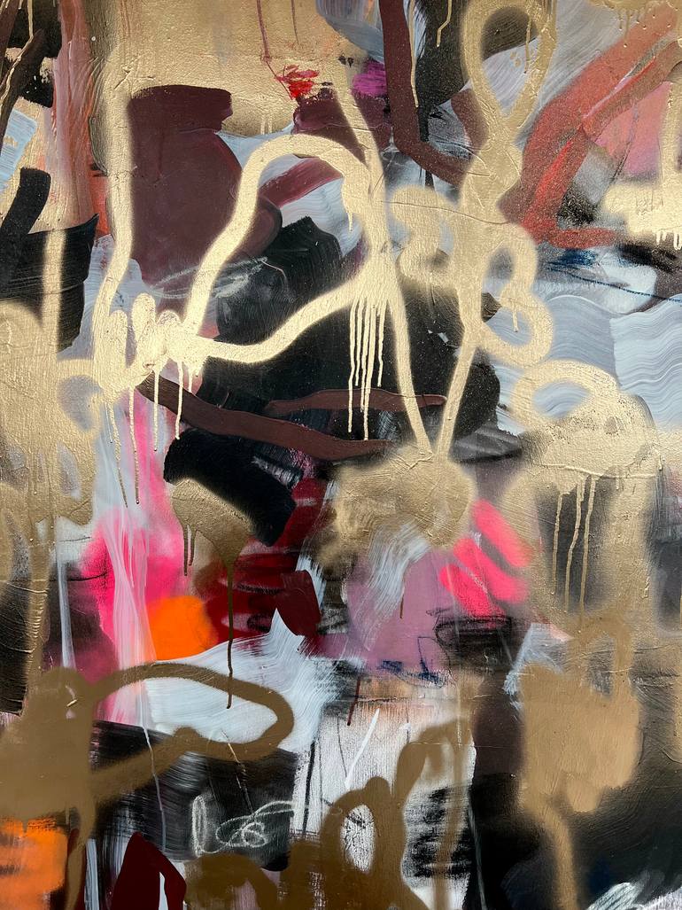Original Abstract Expressionism Abstract Painting by Maria Esmar
