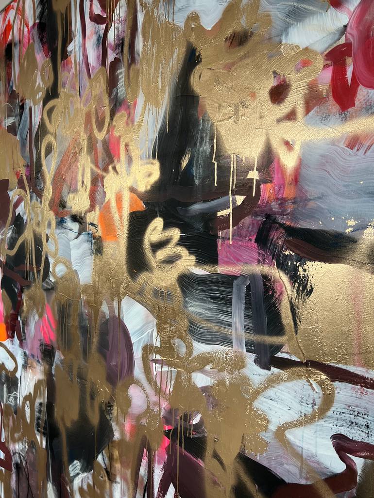Original Abstract Expressionism Abstract Painting by Maria Esmar