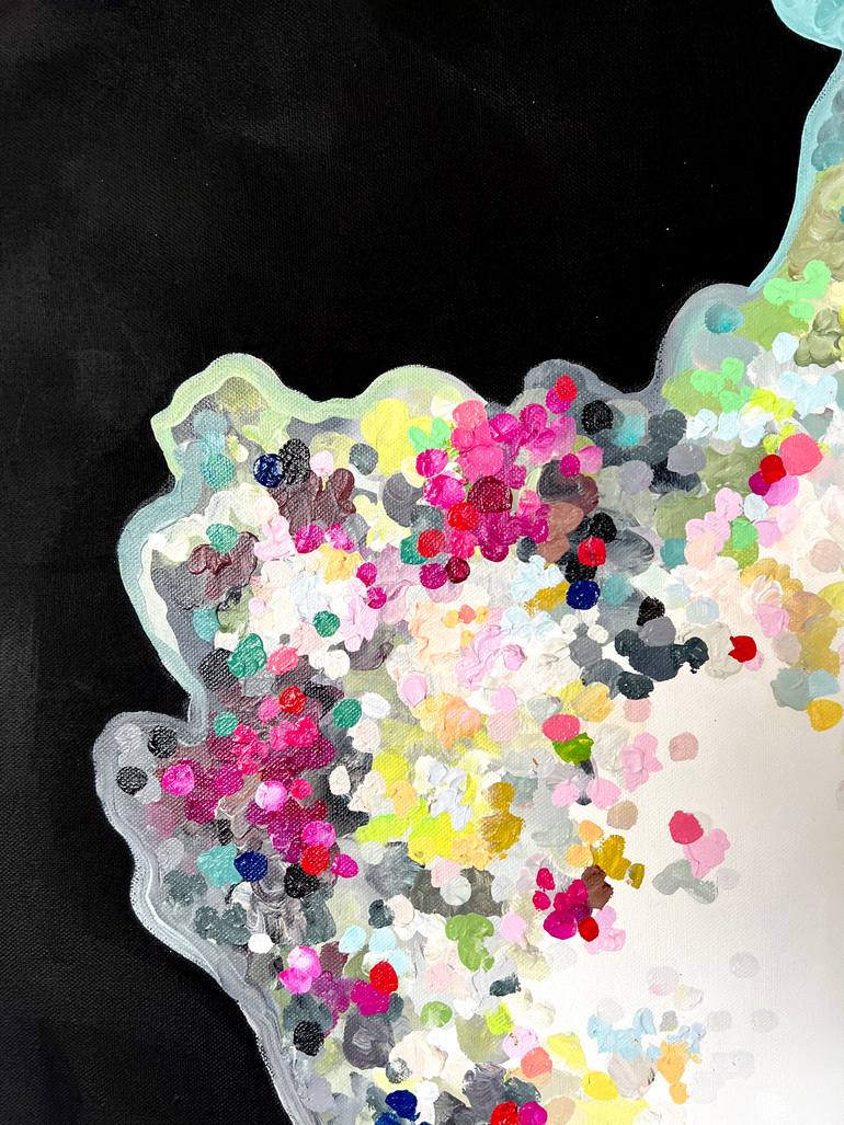 Original Abstract Expressionism Abstract Painting by Maria Esmar