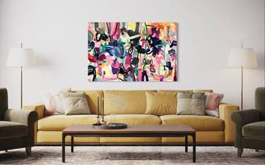 Original Abstract Expressionism Abstract Paintings by Maria Esmar