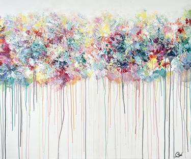 Original Abstract Floral Paintings by Maria Esmar