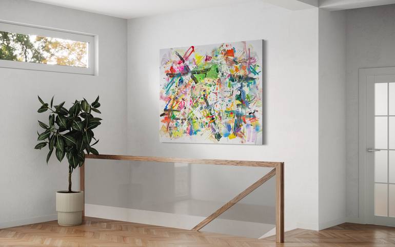 Original Abstract Expressionism Abstract Painting by Maria Esmar
