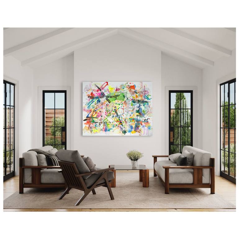 Original Abstract Expressionism Abstract Painting by Maria Esmar