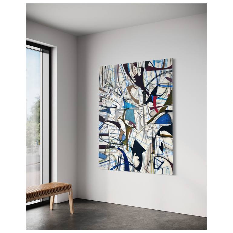 Original Abstract Expressionism Abstract Painting by Maria Esmar