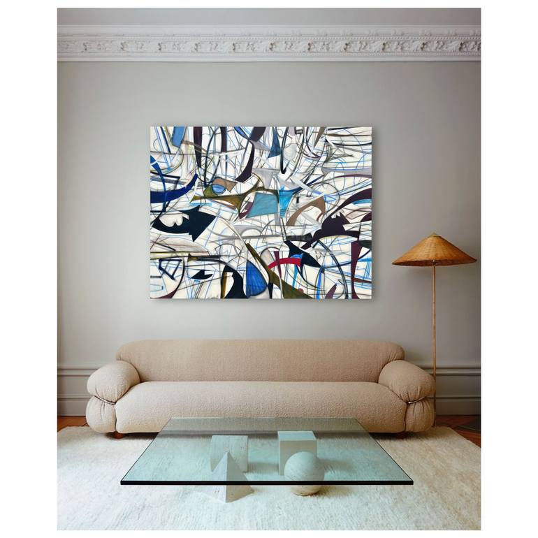 Original Abstract Expressionism Abstract Painting by Maria Esmar