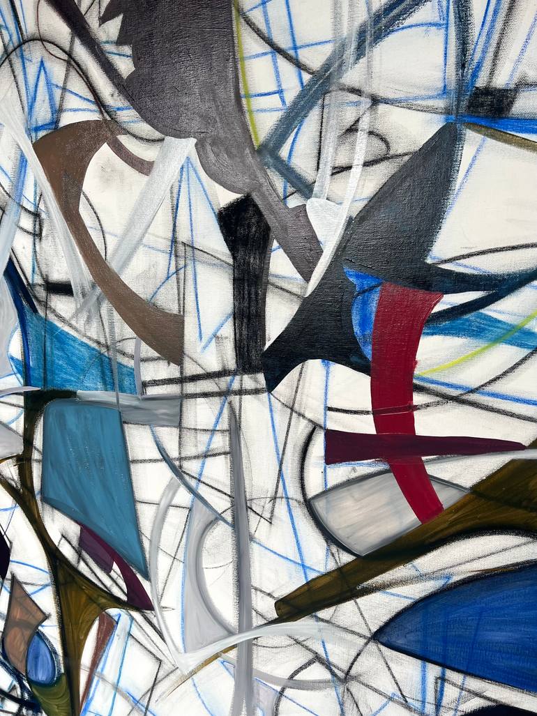 Original Abstract Expressionism Abstract Painting by Maria Esmar