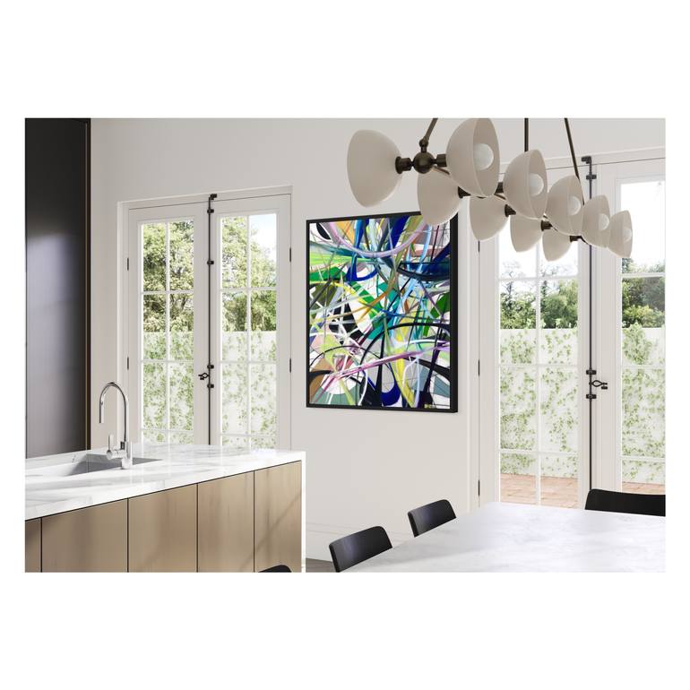 Original Abstract Expressionism Abstract Painting by Maria Esmar