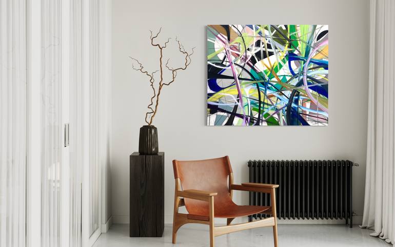 Original Abstract Expressionism Abstract Painting by Maria Esmar