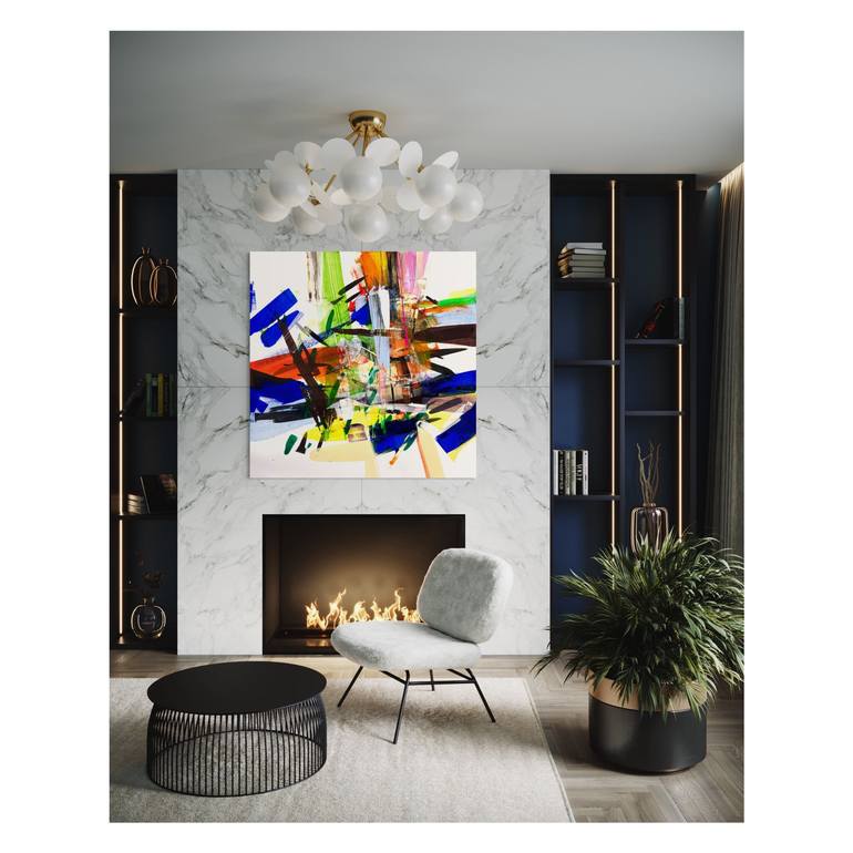 Original Abstract Painting by Maria Esmar