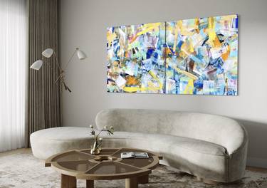 Original Abstract Expressionism Abstract Paintings by Maria Esmar