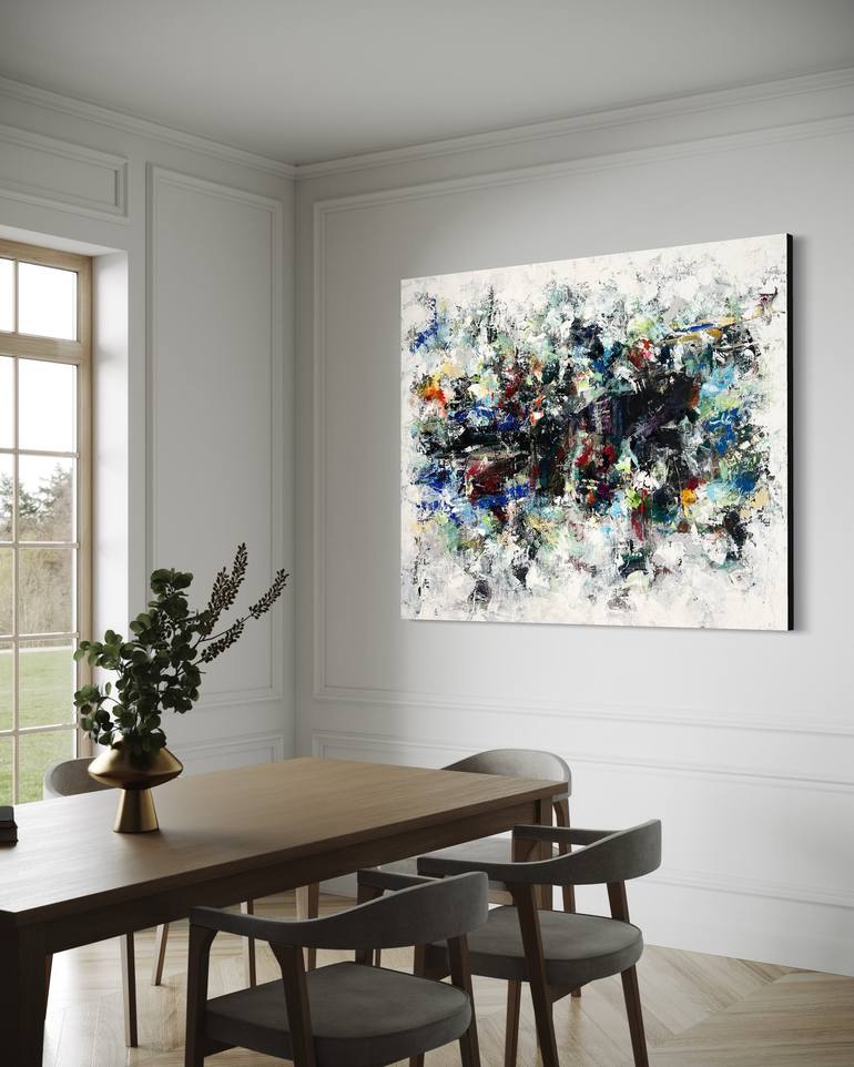 Original Abstract Expressionism Abstract Painting by Maria Esmar