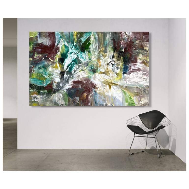 Original Abstract Expressionism Abstract Painting by Maria Esmar