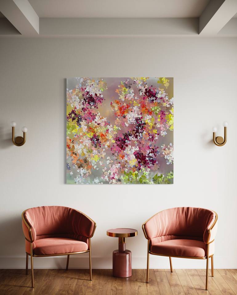 Original Abstract Expressionism Abstract Painting by Maria Esmar