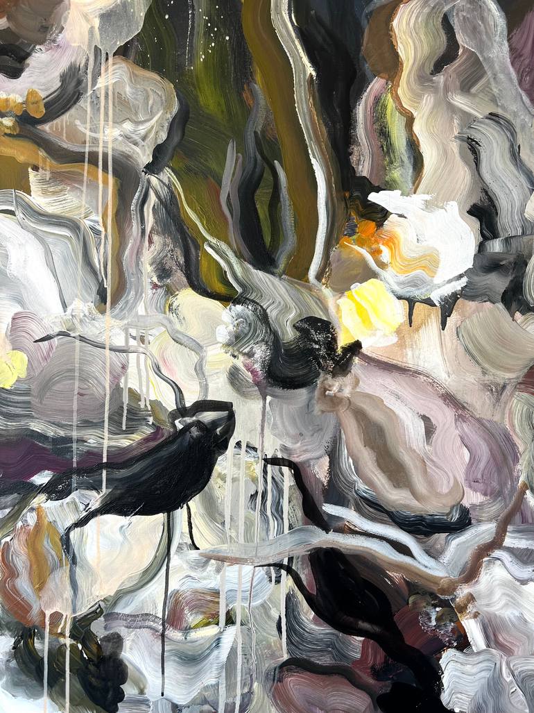 Original Abstract Expressionism Abstract Painting by Maria Esmar