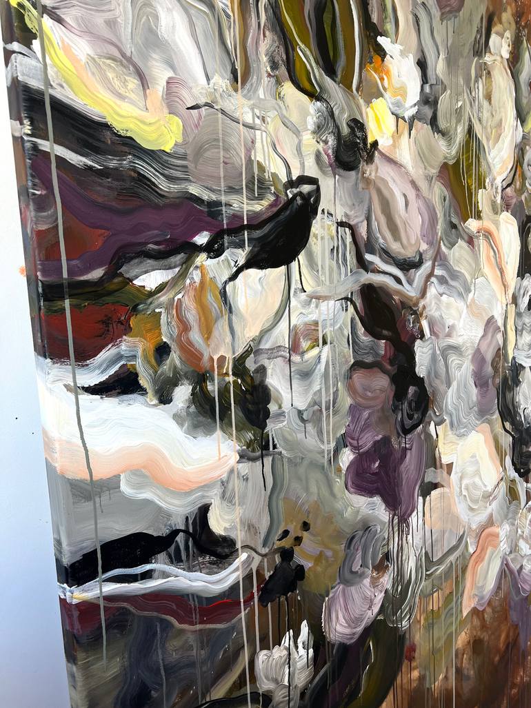 Original Abstract Expressionism Abstract Painting by Maria Esmar