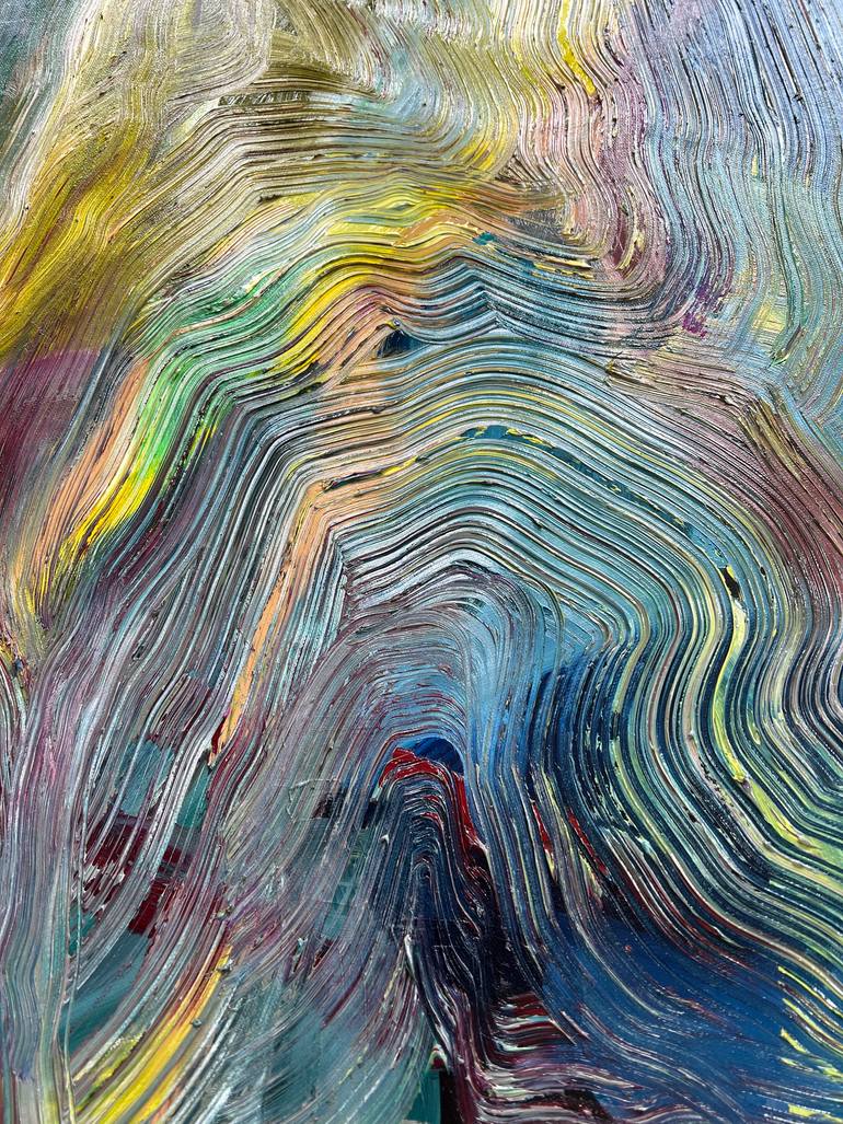 Original Abstract Expressionism Abstract Painting by Maria Esmar