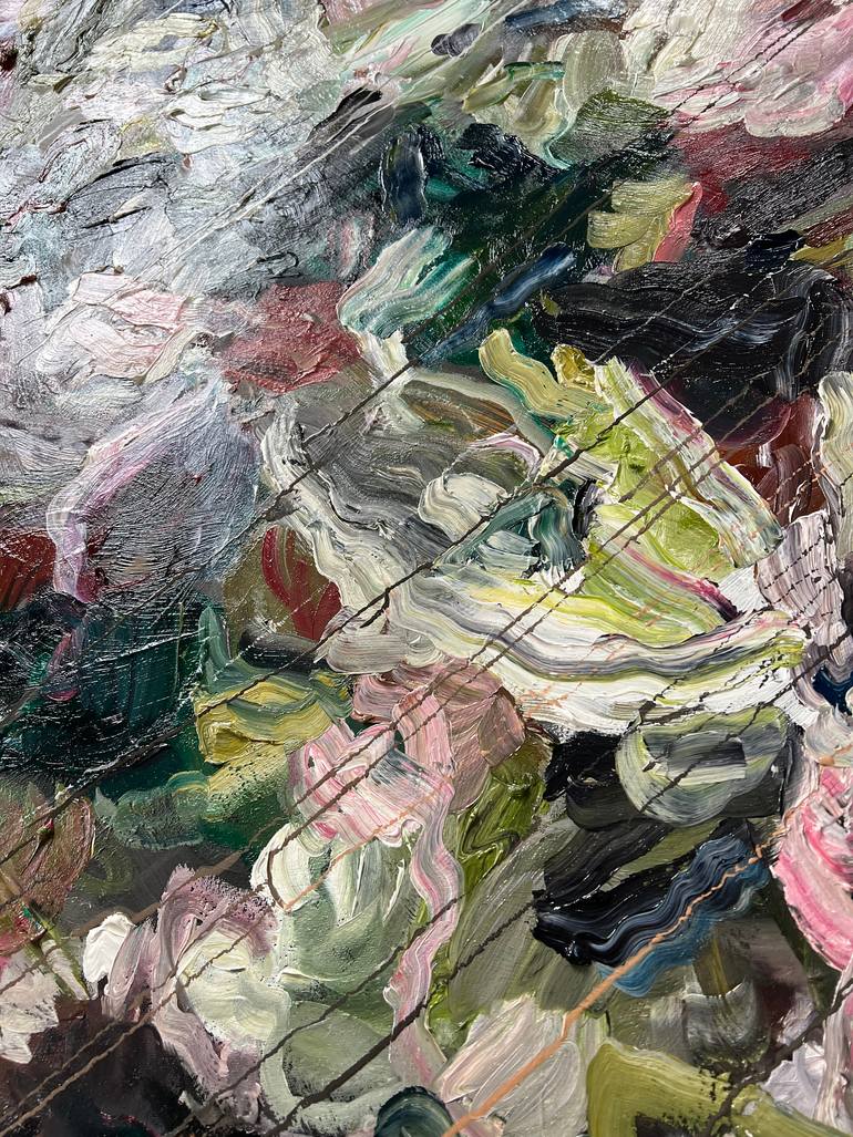 Original Abstract Expressionism Abstract Painting by Maria Esmar