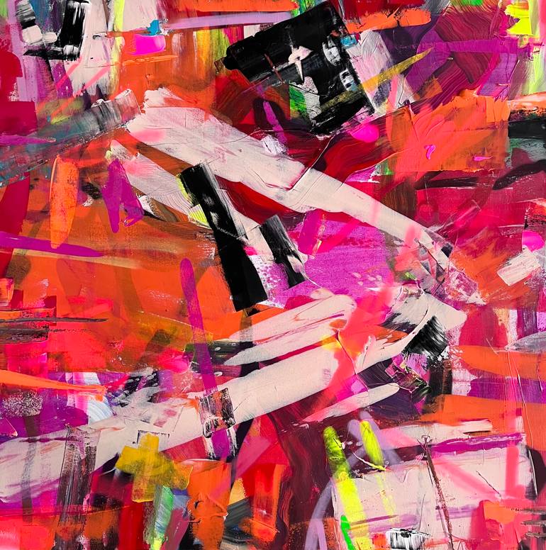 Original Abstract Expressionism Abstract Painting by Maria Esmar