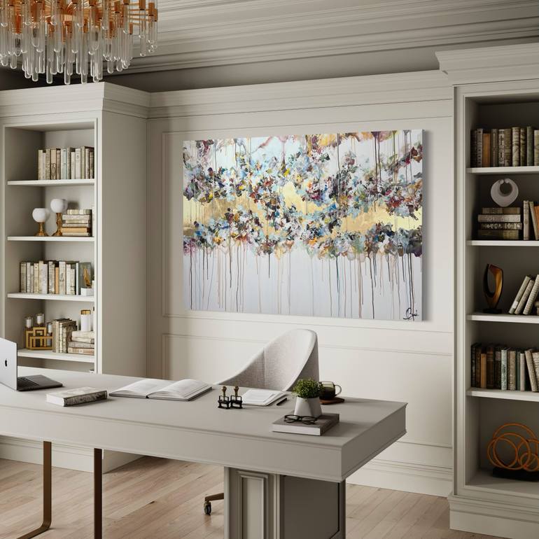 Original Abstract Expressionism Abstract Painting by Maria Esmar