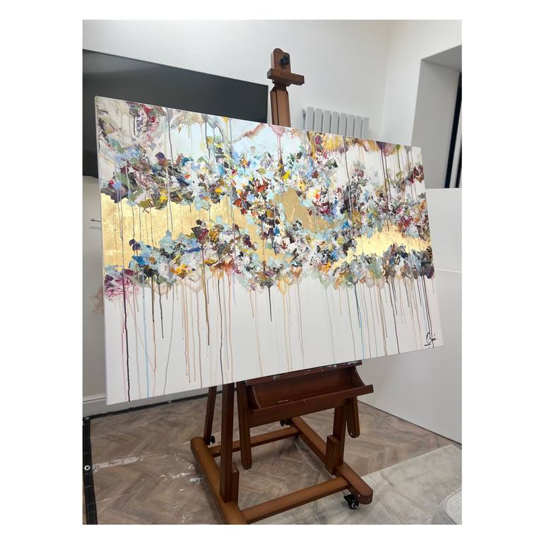 Original Abstract Expressionism Abstract Painting by Maria Esmar