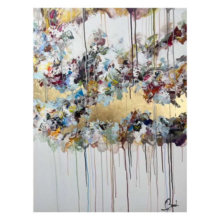 Original Abstract Expressionism Abstract Painting by Maria Esmar