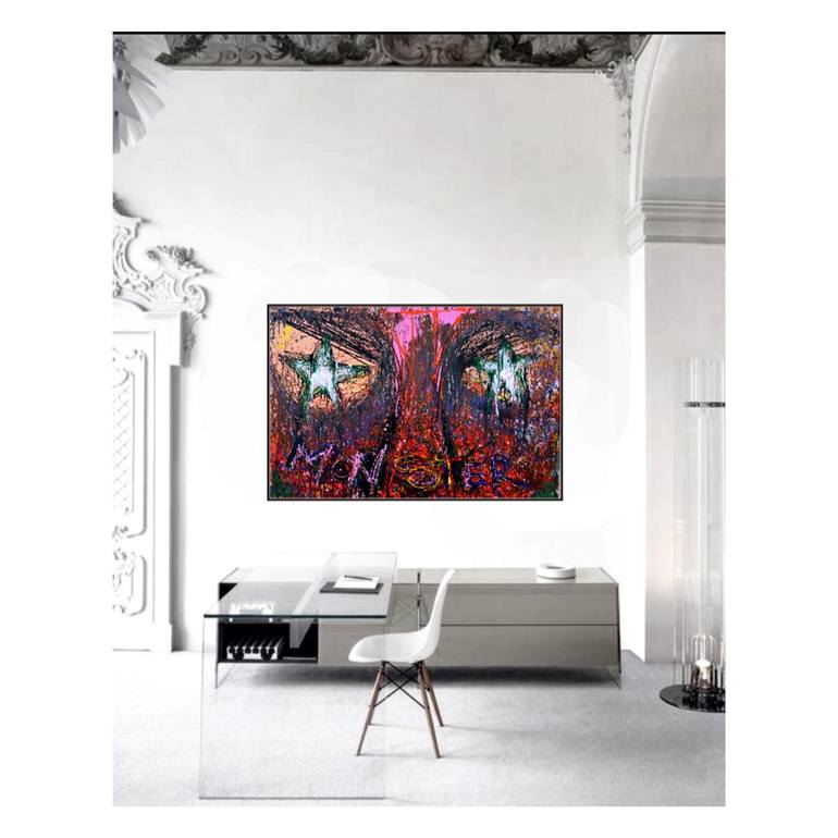 Original Abstract Expressionism Abstract Painting by Maria Esmar