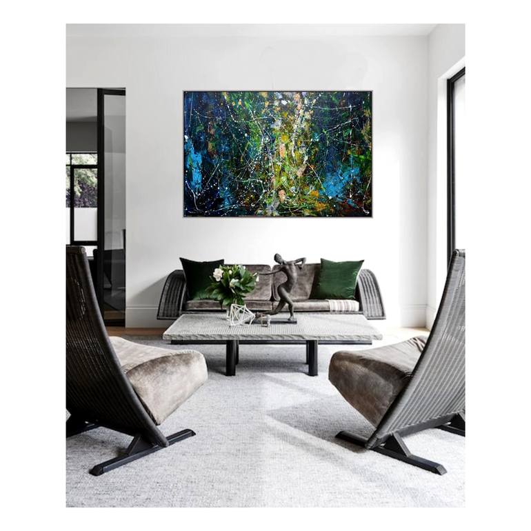 Original Abstract Expressionism Abstract Painting by Maria Esmar