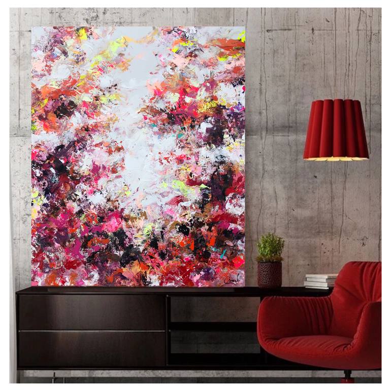 Original Abstract Expressionism Abstract Painting by Maria Esmar